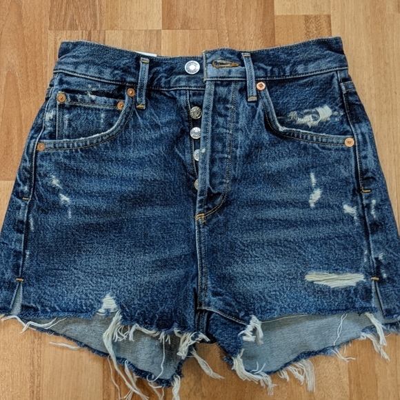 Agolde Jaden Jean Shorts - Picture 2 of 5